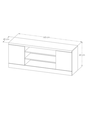 Mueble de tv Lagom Diper de MDF