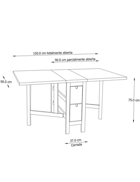 Antecomedor Porter Imanol para 4 personas