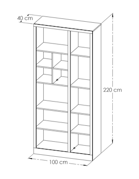 Librero Lagom Diper de MDF
