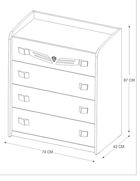 Cajonera Champion Racer Cilek de MDF