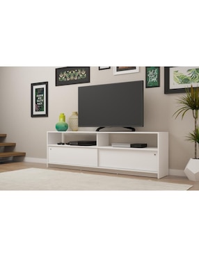 Mueble de tv All White Midtown Concept de