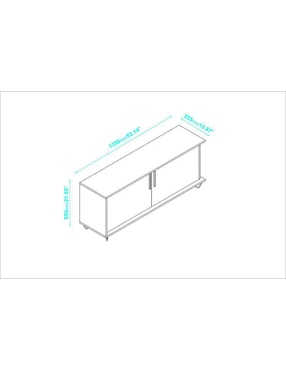 Mueble de tv Stand Brown Midtown Concept de