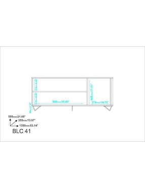 Mueble de tv Stand Brown Midtown Concept de