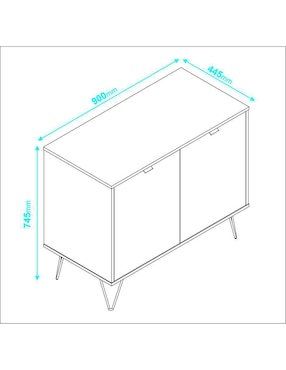 Credenza Midtown Concept de MDF