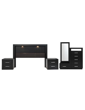Set recámara Kessa de madera pino