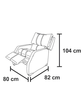 Reclinable Bilbao Kessa de madera pino
