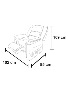 Reclinable Sonora Kessa de madera pino