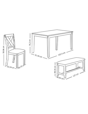 Comedor Poundex para 6 personas