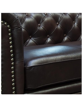 Sala 2 piezas Chesterfield Confortopiel de cuero