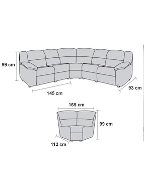 Sala modular Savona Kessa de lino