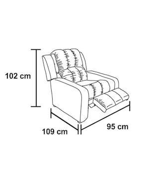 Reclinable Guadalajara Kessa de madera