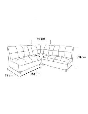 Sala modular Italia Kessa de vinipiel