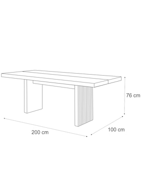 Mesa de comedor Malibu Haus