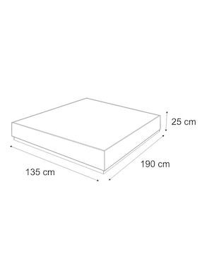 Base para cama Malibu Haus de MDF