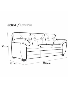 Sofá Toscana Confortopiel