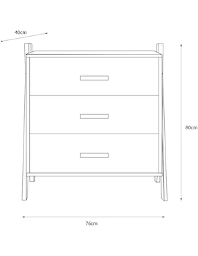 Cómoda Estocolmo Tugow de MDF