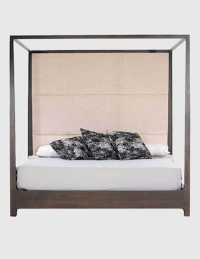 Cama Kassel Madecor de madera nogal