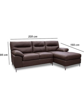 Sala modular derecha Confortopiel de piel