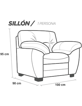 Sillón Toscana Confortopiel