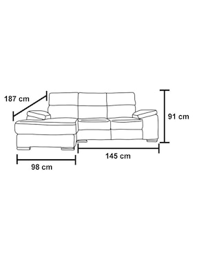 Chaise lounge Salamanca Kessa de lino