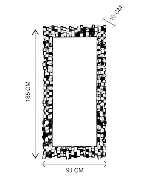 Espejo rectangular Lune Art Gallery