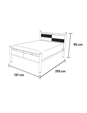 Cama Canadá Kessa matrimonial