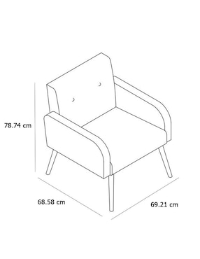Silla Sei de madera y tela