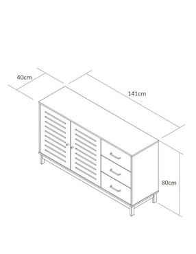 Bufetero Tugow de MDF