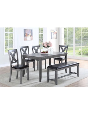 Comedor Poundex para 6 personas