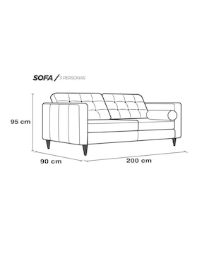 Sofá Noruega Confortopiel de piel