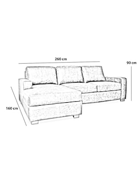 Sala modular izquierda Maxwell Confortopiel de piel