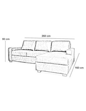 Sala modular derecha Maxwell Confortopiel de piel