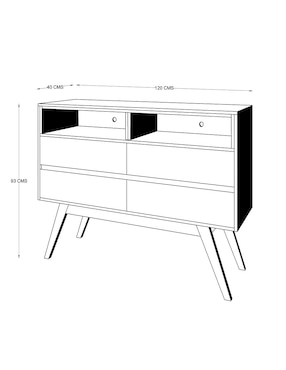 Cómoda Kenya Ph Muebles de MDF y chapa