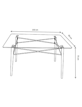 Mesa de comedor Eames Lottus