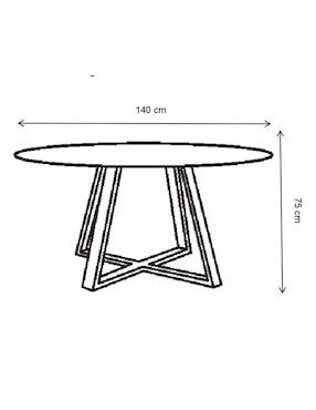 Mesa de comedor Moon Lottus