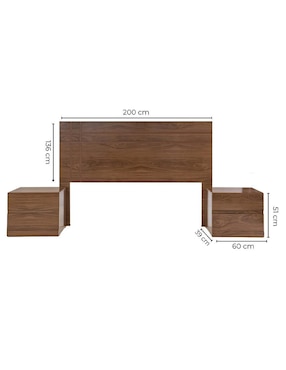 Set recámara Kessa Valer de MDF