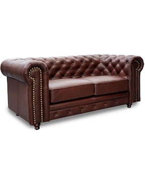 Love seat Confortopiel Chesterfield de piel