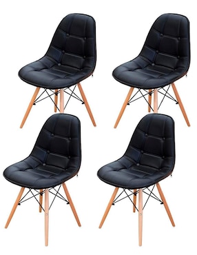 Set De 4 Sillas Elly-Decor Eames De Poliéster