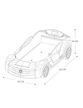 Cama Biturbo Cilek de plástico individual