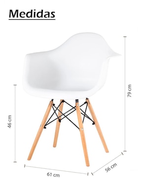 Silla Eames Elly-Decor de madera