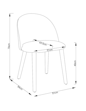 Silla Lucy Re Haus de madera