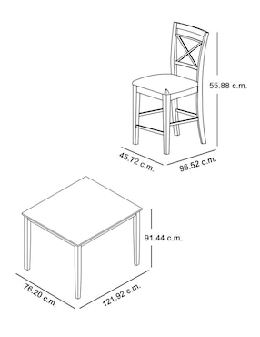 Comedor Furniture Of America para 4 personas