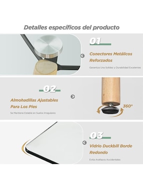 Mesa de comedor armable Zappa Furniturer