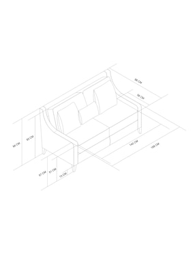 Love seat Boal Franco