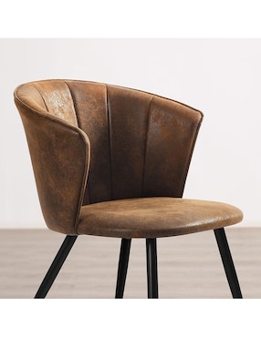 Juego de sillas 2 piezas Doncic dining suede Furniturer adulto
