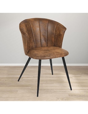Juego de sillas 2 piezas Doncic dining suede Furniturer adulto
