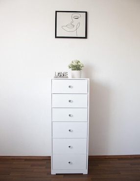Cajonera Barby Silver Vaniglam de MDF