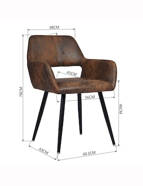 Juego de sillas 2 piezas Cromwell Furniturer