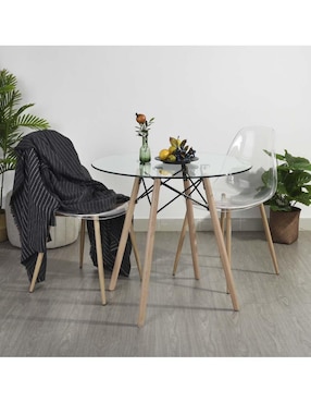 Mesa de comedor armable Home Make de vidrio