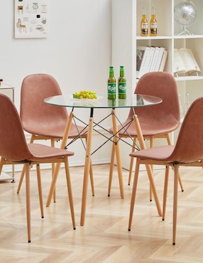 Mesa de comedor armable Home Make de vidrio
